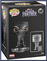 Black Panther (Silver) (Chase) from Marvel - Pop! Die-Cast manufactured by Funko [Front]