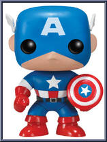 Captain America from Marvel - Marvel Universe Pop! manufactured by Funko [Loose]