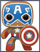 Captain America (Gingerbread) from Marvel - Marvel Universe Pop! manufactured by Funko [Loose]