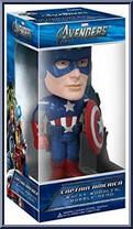 Captain America (Avengers) from Marvel - Wacky Wobblers manufactured by Funko [Front]