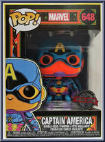 Captain America (Blacklight) (Special Edition) from Marvel - Marvel Universe Pop! manufactured by Funko [Front]