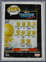 Gamora (Gold Chrome) from Marvel - Marvel Stud10s Pop! manufactured by Funko [Back]