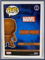 Iron Man (Wood) (Special Edition) from Marvel - Marvel Universe Pop! manufactured by Funko [Back]