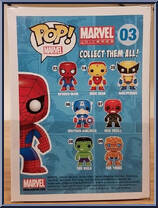 Spider-Man (Metallic) from Marvel - Marvel Universe Pop! manufactured by Funko [Back]