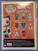 Wolverine (Unmasked) (Glows in the Dark) from Marvel - Marvel Universe Pop! manufactured by Funko [Back]