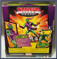 Green Goblin from Marvel - Marvel Heroes - Titanium Series (Die-Cast) manufactured by Galoob [Back]