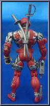 Deadpool from Marvel - Hall of Fame - Unmasked manufactured by Toy Biz [Loose]
