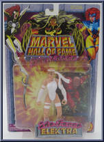Elektra (White Uniform) from Marvel - Hall of Fame - She-Force - Series 2 manufactured by Toy Biz [Front]