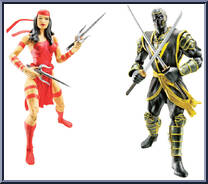 Elektra / Ronin from Marvel Legends - Twin Packs - Series 1 manufactured by Hasbro [Loose]