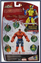 Wolverine (Black X-Force Costume) from Marvel Legends - Red Hulk Series manufactured by Hasbro [Back]