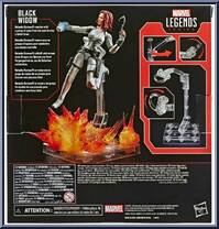 Black Widow (Black Widow Movie) from Marvel Legends - Infinite Series - Deluxe manufactured by Hasbro [Back]