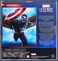 Captain America from Marvel Legends - Infinite Series - Captain America: Brave New World manufactured by Hasbro [Back]