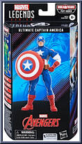 Captain America (Ultimate) from Marvel Legends - Infinite Series - Puff Adder Series manufactured by Hasbro [Front]