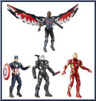 Civil War 4-Pack (Disney Store) from Marvel Legends - Infinite Series - Exclusives manufactured by Hasbro [Loose]