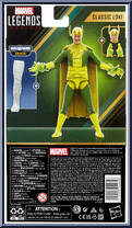 Classic Loki from Marvel Legends - Infinite Series - Khonshu Series manufactured by Hasbro [Back]