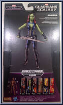 Gamora from Marvel Legends - Infinite Series - Groot Series manufactured by Hasbro [Back]