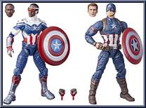 Captain America: Sam Wilson / Steve Rogers Action Figure