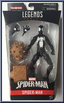 Spider-Man (Symbiote Black) from Marvel Legends - Infinite Series - Sandman Series manufactured by Hasbro [Front]