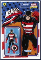 U.S. Agent from Marvel Legends - Retro - Basic Series manufactured by Hasbro [Front]