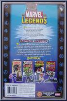 Captain America from Marvel Legends - Series  1 manufactured by Toy Biz [Back]