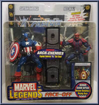 Captain America vs Red Skull from Marvel Legends - Face Off Sets - Series 1 manufactured by Toy Biz [Front]