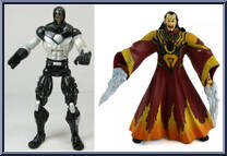 Iron Man (War Machine) vs Mandarin (Red) from Marvel Legends - Face Off Sets - Series 2 manufactured by Toy Biz [Loose]