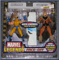 Wolverine vs Sabretooth (Open Mouth) from Marvel Legends - Face Off Sets - Series 2 manufactured by Toy Biz [Front]