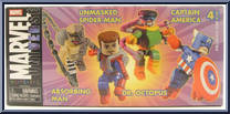 Unmasked Spider-Man / Captain America / Absorbing Man / Dr. Octopus Action Figure