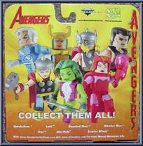 Wonder Man / She-Hulk from Marvel Minimates - Wave 16 - Avengers manufactured by Diamond Select [Back]