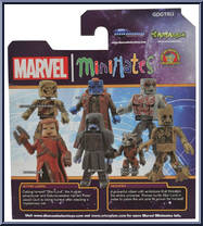 Gamora / Nova Corps Centurion from Marvel Minimates - Wave 57 - Guardians of the Galaxy Movie manufactured by Diamond Select [Back]