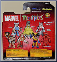 Ninja Attack Wolverine / Hand Ninja from Marvel Minimates - Wave 72 - Wolverine manufactured by Diamond Select [Back]