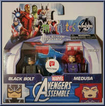 Black Bolt / Medusa from Marvel Minimates - Walgreens - Wave  6 manufactured by Diamond Select [Front]