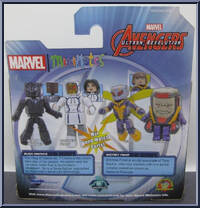 Black Panther / Whitney Frost from Marvel Minimates - Walgreens - Wave  8 manufactured by Diamond Select [Back]