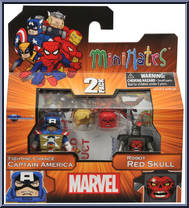 Fighting Chance Captain America / Robot Red Skull from Marvel Minimates - Wave 54 manufactured by Diamond Select [Front]
