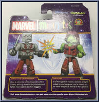 Drax the Destroyer / Gamora from Marvel Minimates - Walgreens - Wave  2 manufactured by Diamond Select [Back]