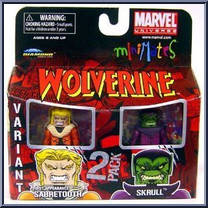 Sabretooth (First Appearance) / Skrull from Marvel Minimates - Wave 28 manufactured by Diamond Select [Front]