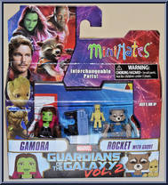 Gamora / Rocket with Groot from Marvel Minimates - Wave 71 - Guardians of the Galaxy Vol 2 manufactured by Diamond Select [Front]