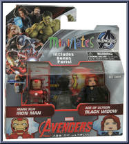 Mark XLIII Iron Man / Age of Ultron Black Widow from Marvel Minimates - Wave 61 - Avengers: Age of Ultron manufactured by Diamond Select [Front]