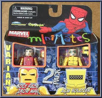 Iron Man (Bolt Face) / AIM Soldier from Marvel Minimates - Wave 25 manufactured by Diamond Select [Front]