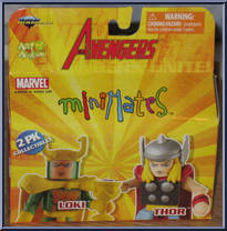 Loki / Thor from Marvel Minimates - Wave 16 - Avengers manufactured by Diamond Select [Front]