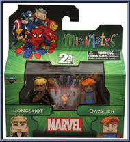 Longshot / Dazzler from Marvel Minimates - Wave 47 manufactured by Diamond Select [Front]