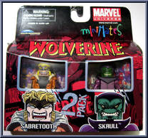 Sabretooth / Skrull from Marvel Minimates - Wave 28 manufactured by Diamond Select [Front]