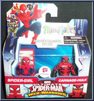 Spider-Girl / Carnage Hulk from Marvel Minimates - Walgreens - Wave  5 manufactured by Diamond Select [Front]