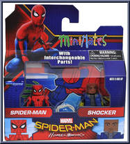 Spider-Man / Shocker from Marvel Minimates - Wave 73 - Spider-Man Homecoming manufactured by Diamond Select [Front]