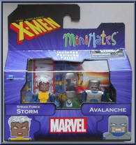 Stirke Force Storm / Avalanche from Marvel Minimates - Wave 60 - Uncanny X-Men and the Brotherhood manufactured by Diamond Select [Front]