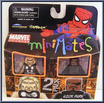 Thor / Nick Fury from Marvel Minimates - Wave 27 - Ultimates manufactured by Diamond Select [Front]