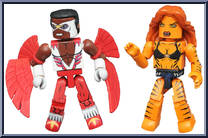 Tigra / Classic Falcon from Marvel Minimates - Wave 69 - Most Wanted manufactured by Diamond Select [Loose]