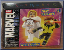 White Queen / New Cyclops from Marvel Minimates - Wave  9 manufactured by Diamond Select [Front]