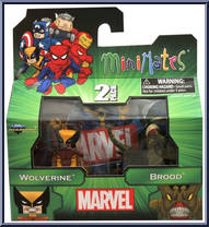 Wolverine / Brood from Marvel Minimates - Wave 47 manufactured by Diamond Select [Front]