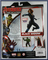 Black Widow from Marvel Select - Avengers - Age of Ultron manufactured by Diamond Select [Back]